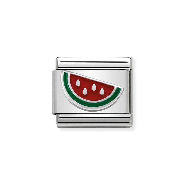 Nomination Classic Link Watermelon Charm in Silver