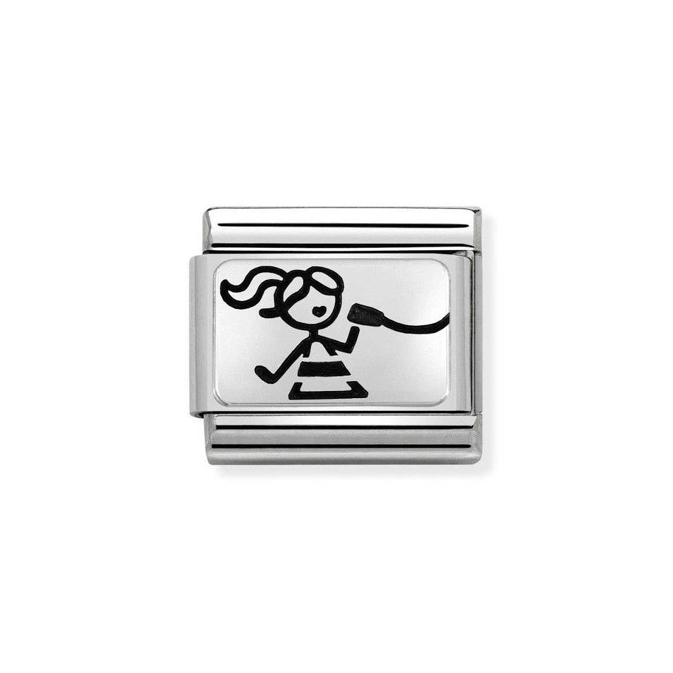 Nomination Classic Link Friend Left Charm in Silver