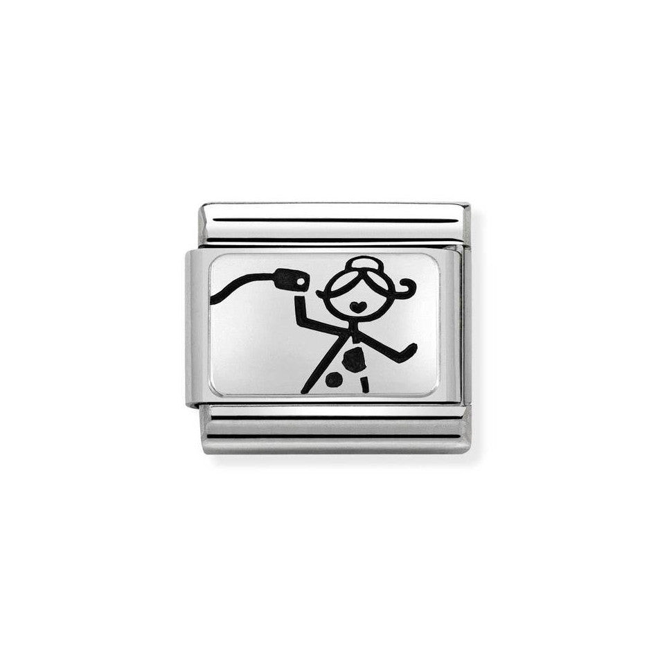 Nomination Classic Link Friend Right Charm in Silver