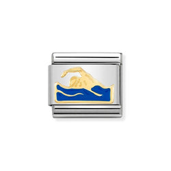Nomination Classic Link Swimmer Charm in Gold