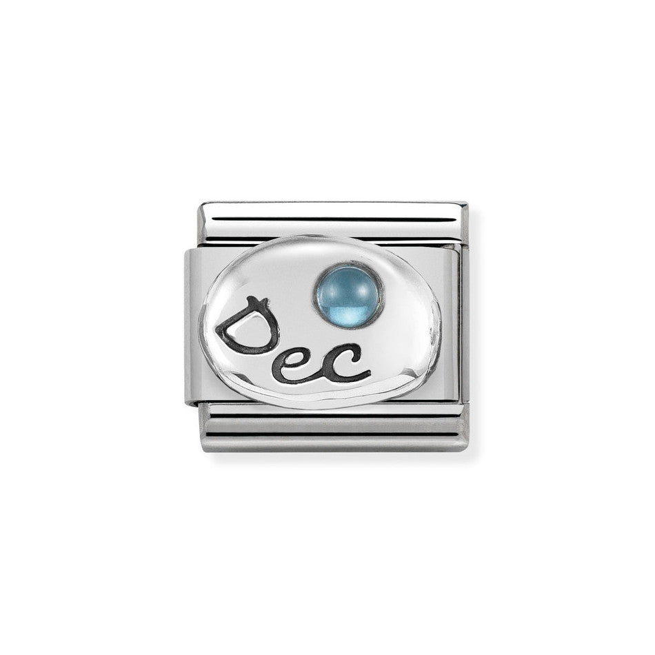 Nomination Classic Link December Topaz Charm in Silver