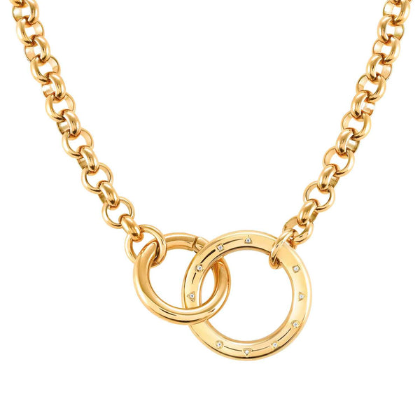 Nomination Infinito Necklace Yellow Gold CZ