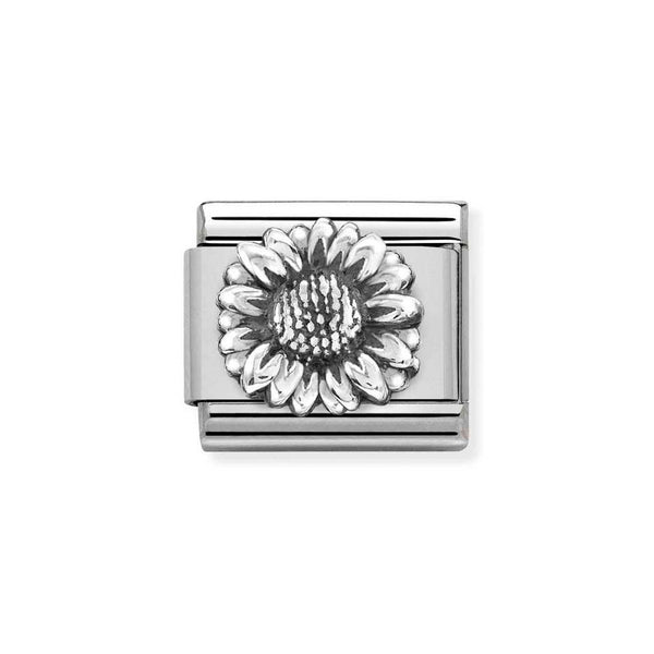 Nomination Classic Link Sunflower Charm in Silver