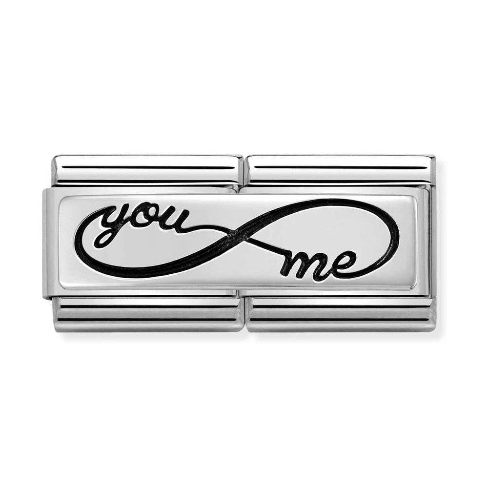 Nomination Double Link You Me Infinity Charm in Silver