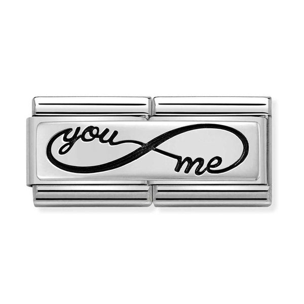 Nomination Double Link You Me Infinity Charm in Silver
