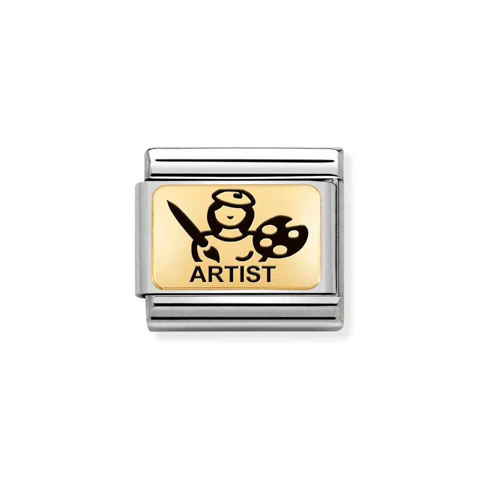 Nomination Classic Link Artist Charm in Gold