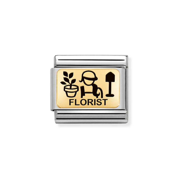 Nomination Classic Link Florist Charm in Gold