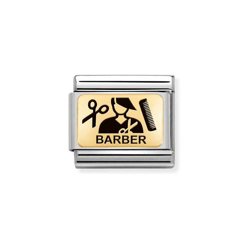 Nomination Classic Link Barber Charm in Gold
