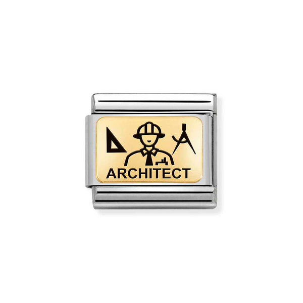 Nomination Classic Link Architect Charm in Gold