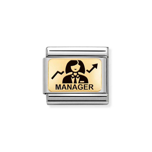 Nomination Classic Link Manager Woman Charm in Gold
