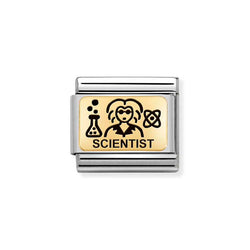 Nomination Classic Link Scientist Charm in Gold