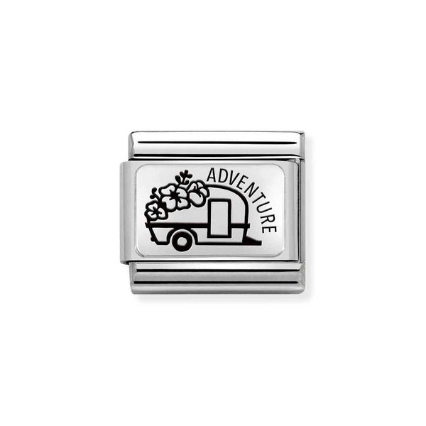 Nomination Classic Link Caravan Adventure Charm in Silver