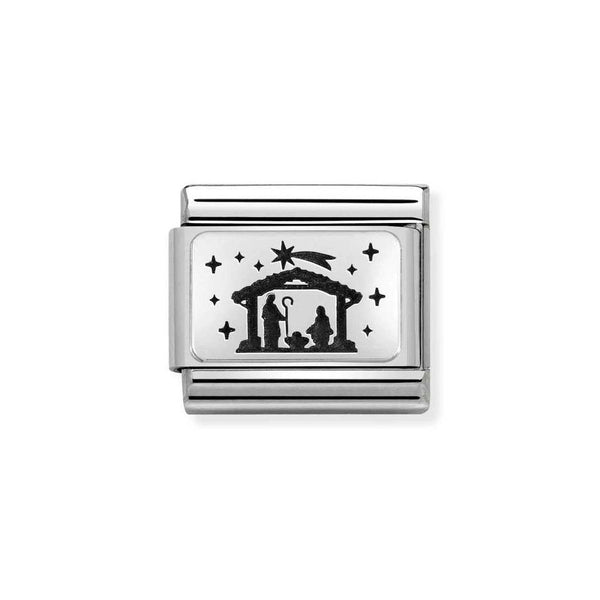 Nomination Classic Link Nativity Charm in Silver