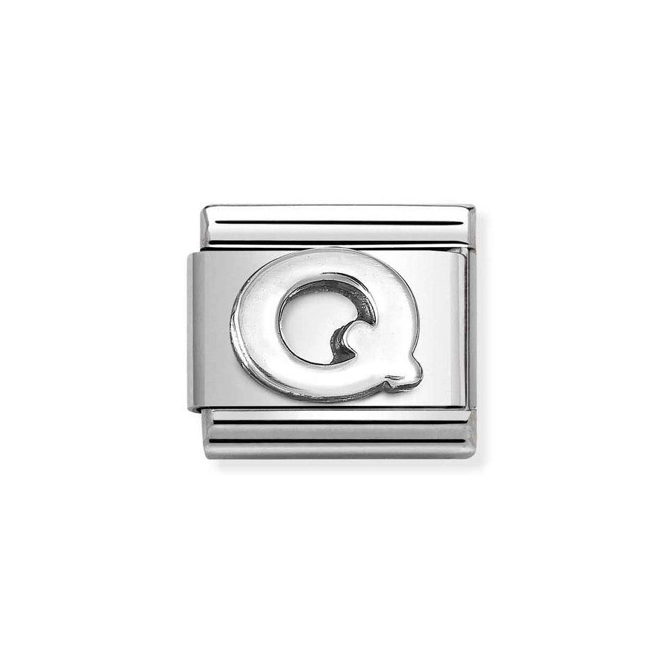 Nomination Classic Link Letter Q Charm in Silver