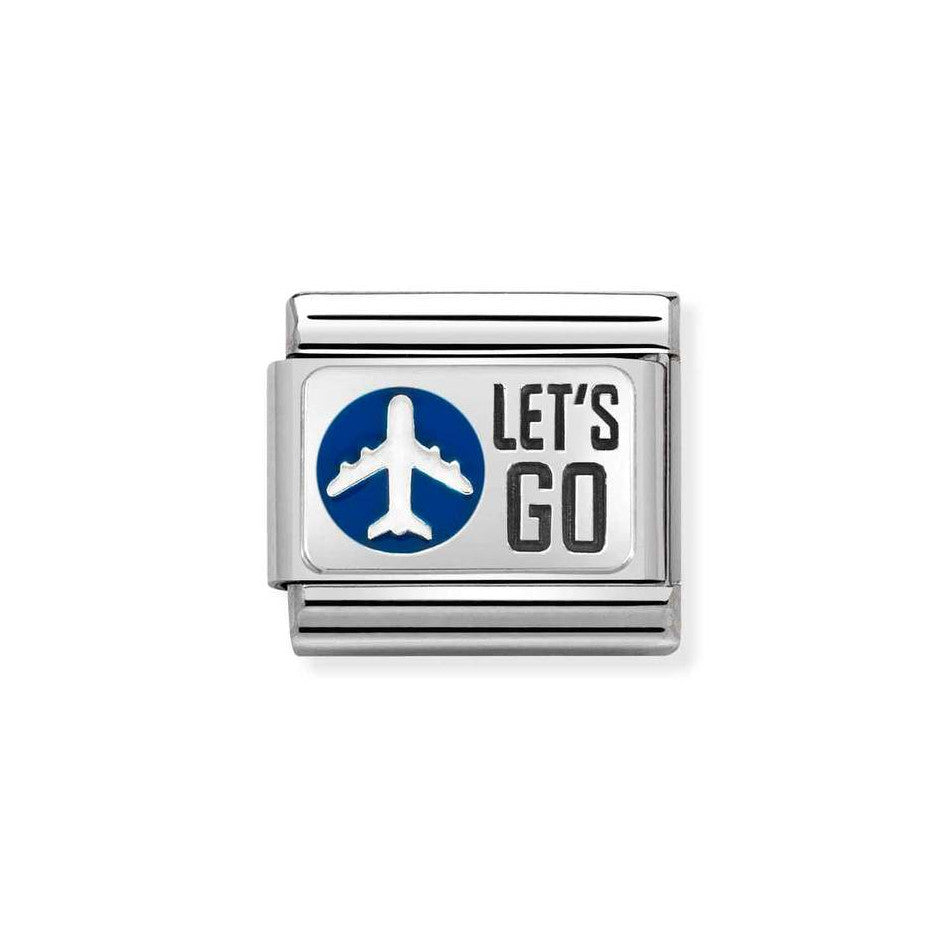 Nomination Classic Link Lets Go Charm in Silver