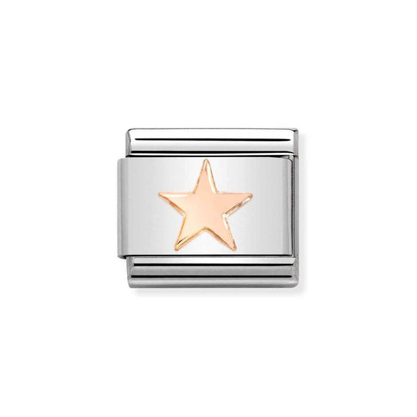 Nomination Classic Link Star Charm in Rose Gold