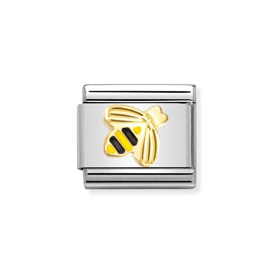 Nomination Classic Link Bee Charm in Gold