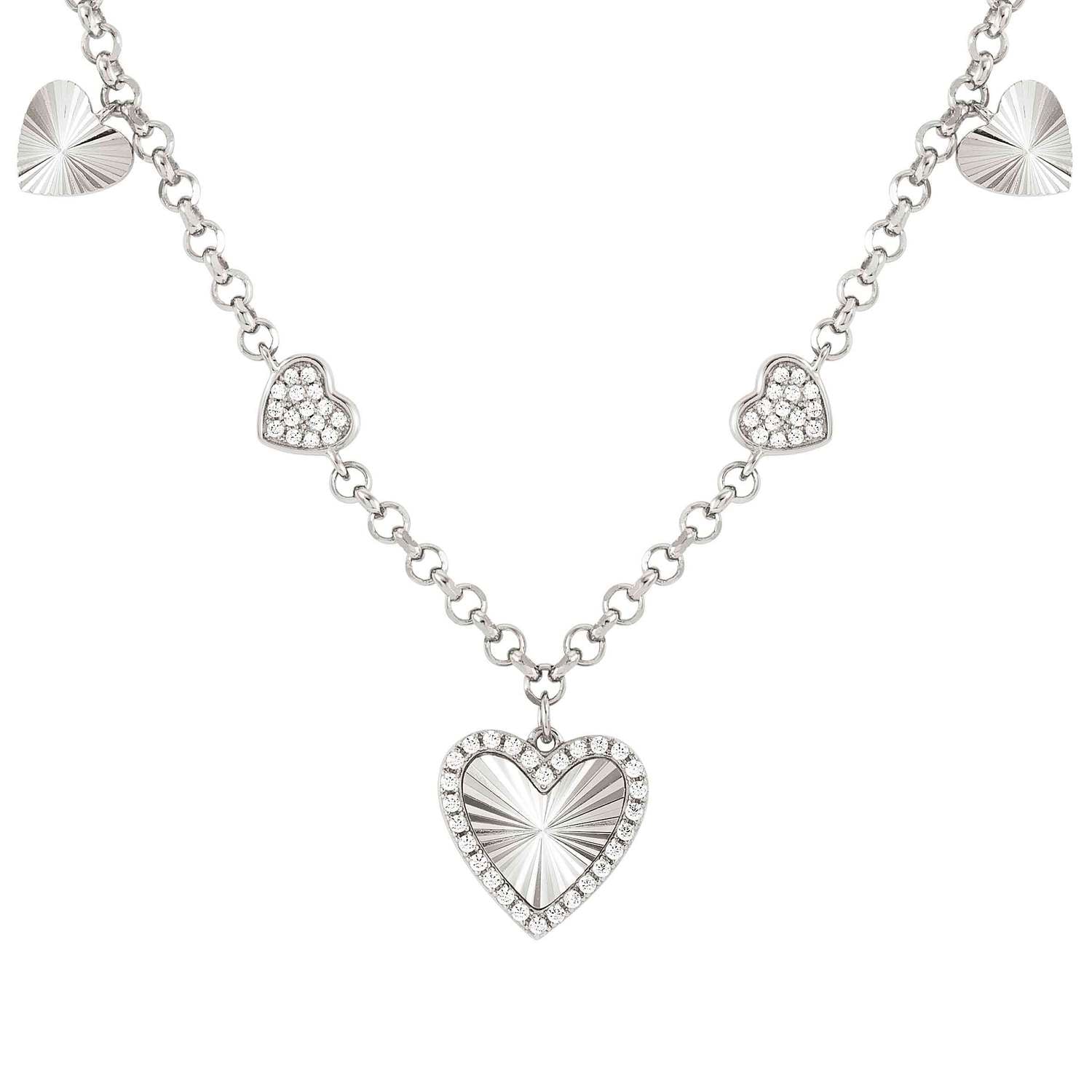 Nomination Truejoy Hearts Hecklace with CZNomination Truejoy Hearts Hecklace with CZ