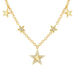 Nomination Truejoy Yellow Gold Star Hecklace with CZ