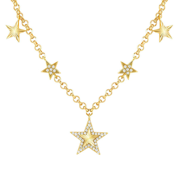 Nomination Truejoy Yellow Gold Star Hecklace with CZ