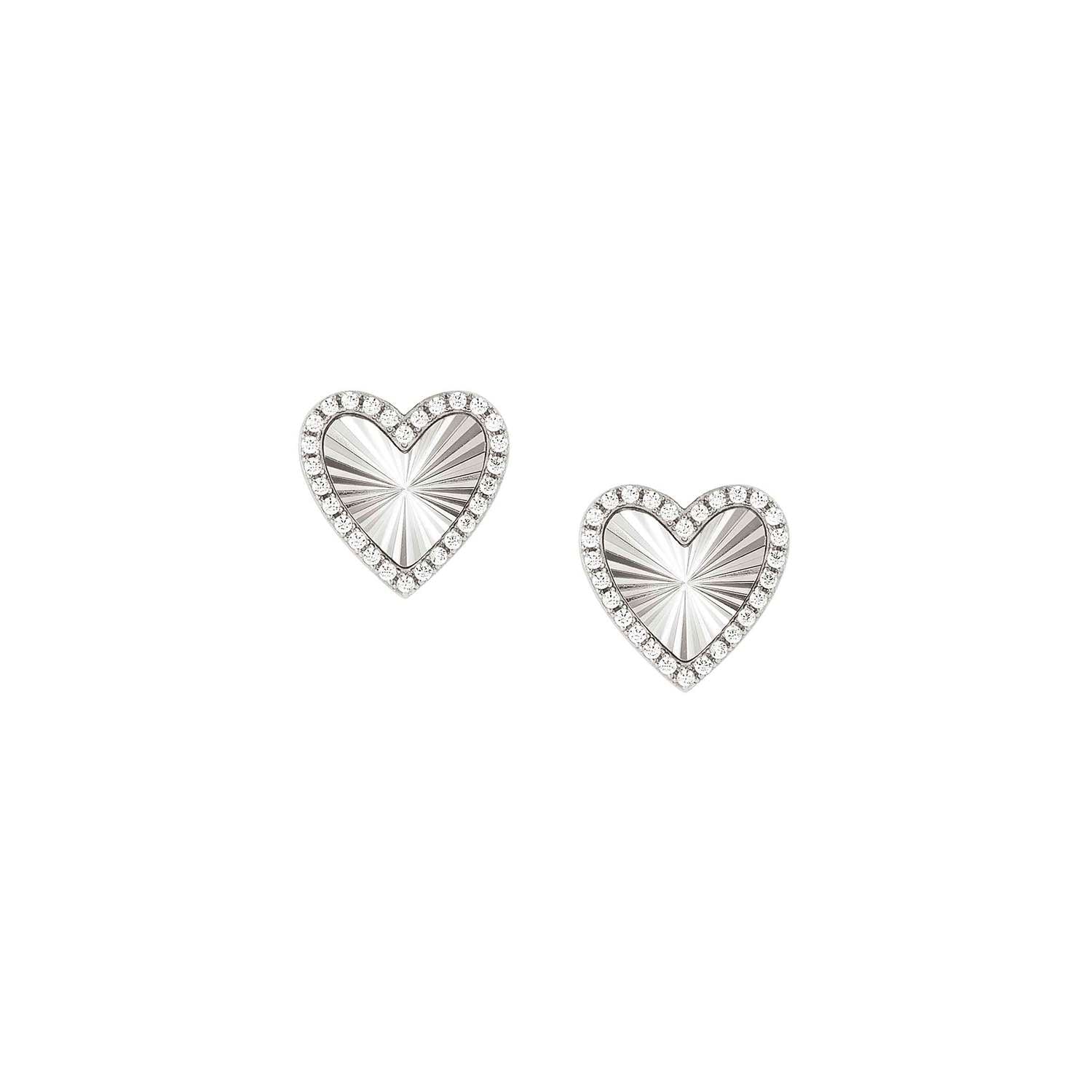 Nomination Truejoy Heart Stud Earrings with CZ
