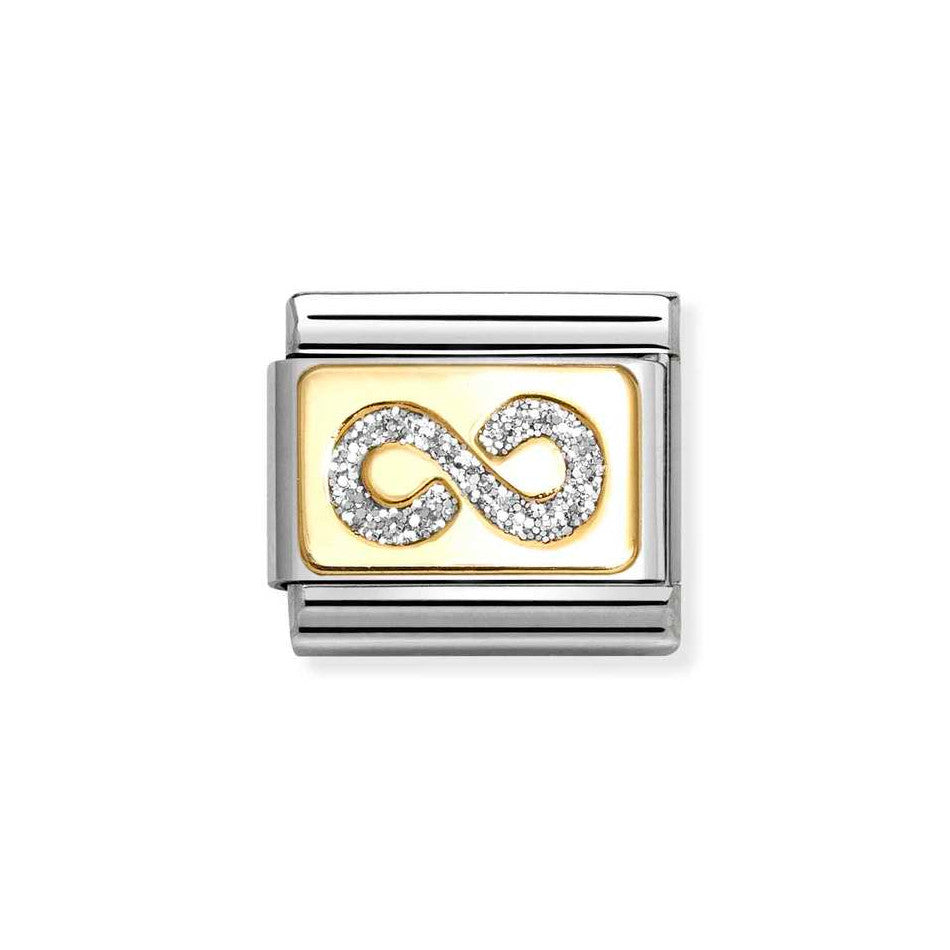 Nomination Classic Link Gold Glitter Infinity Charm