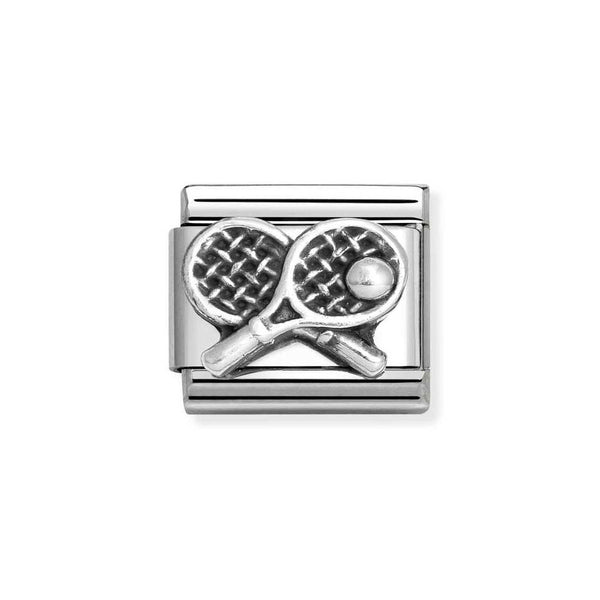 Nomination Classic Link Tennis Charm in Silver