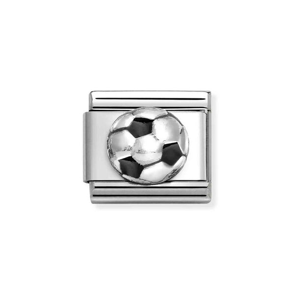  Nomination Classic Link Football Charm in Silver