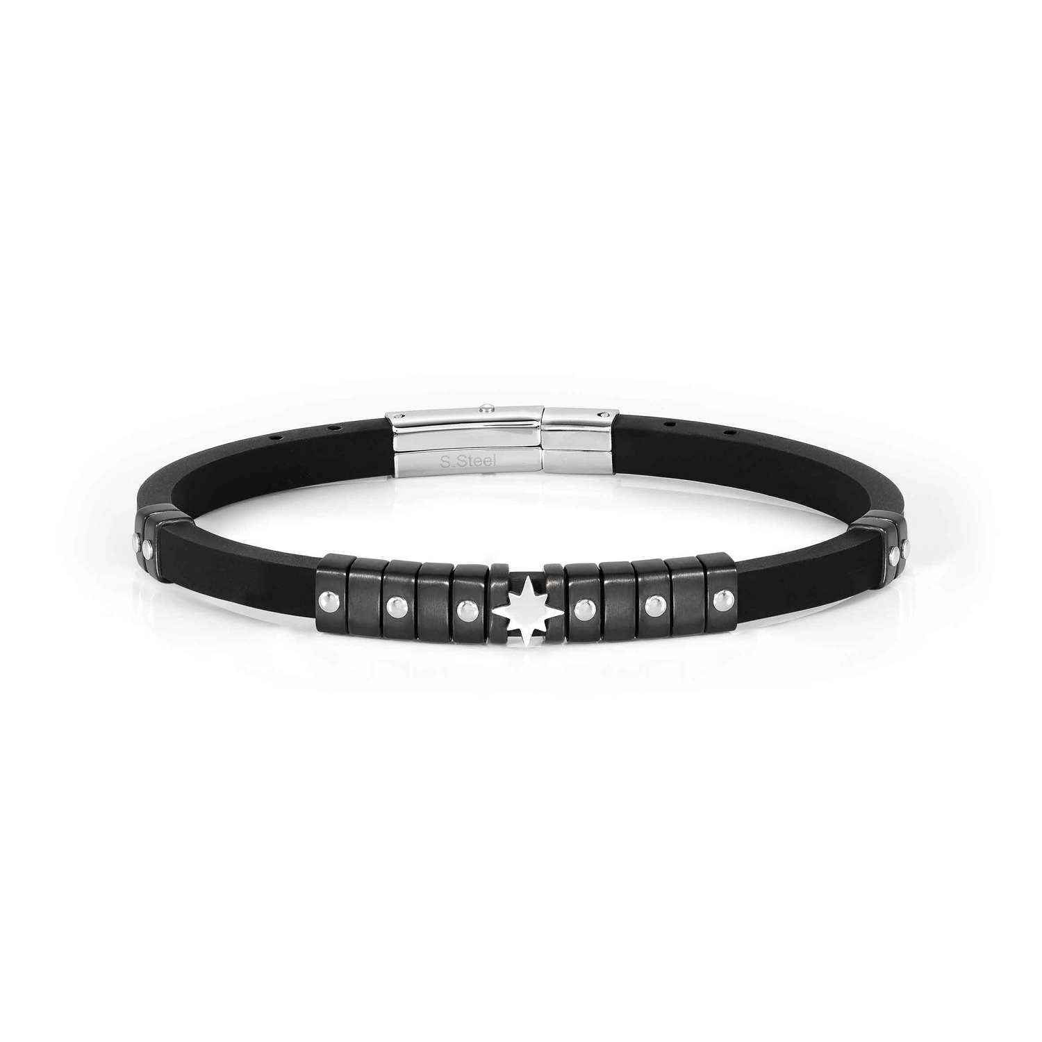 Nomination City New Edition Bracelet Black Steel Wind Rose