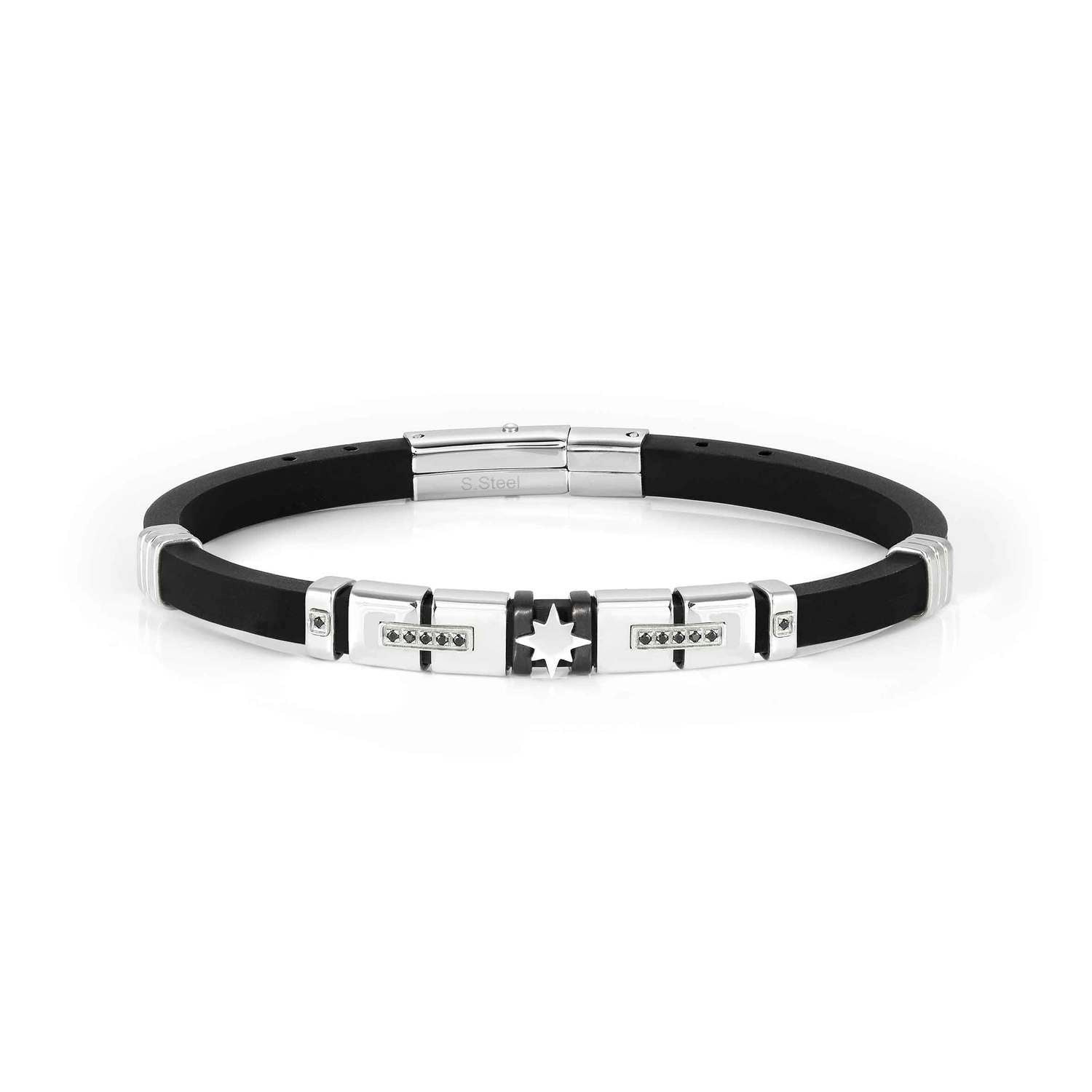 Nomination City New Edition Bracelet Steel Wind Rose Black CZ