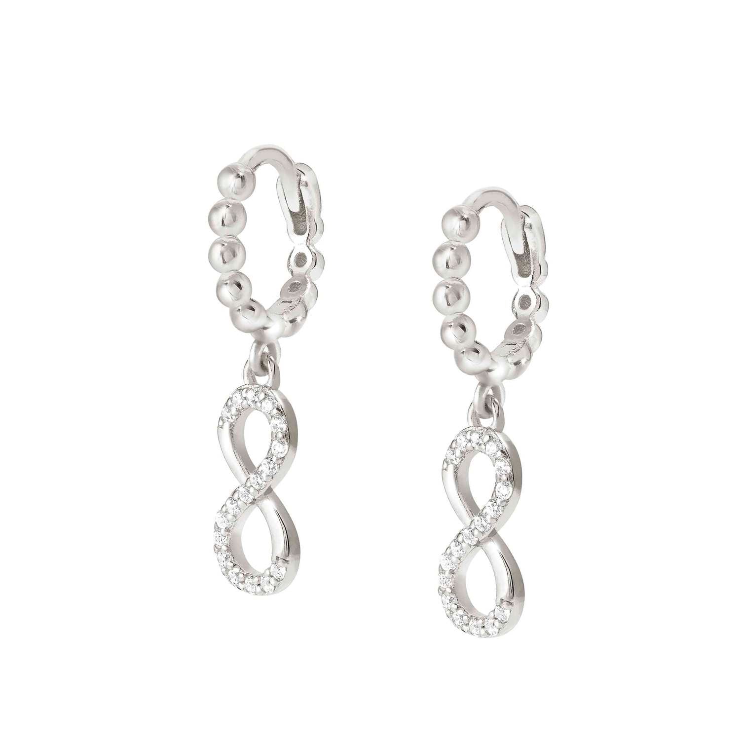 Nomination Lovecloud Infinity Drop CZ Earrings