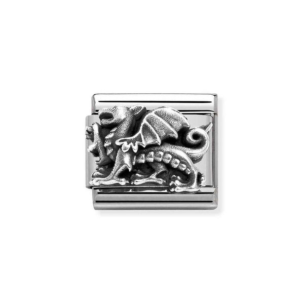 Nomination Classic Link Dragon Charm in Silver