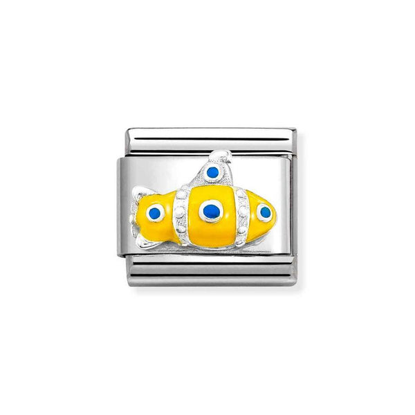 Nomination Classic Link Yellow Submarine Charm in Silver