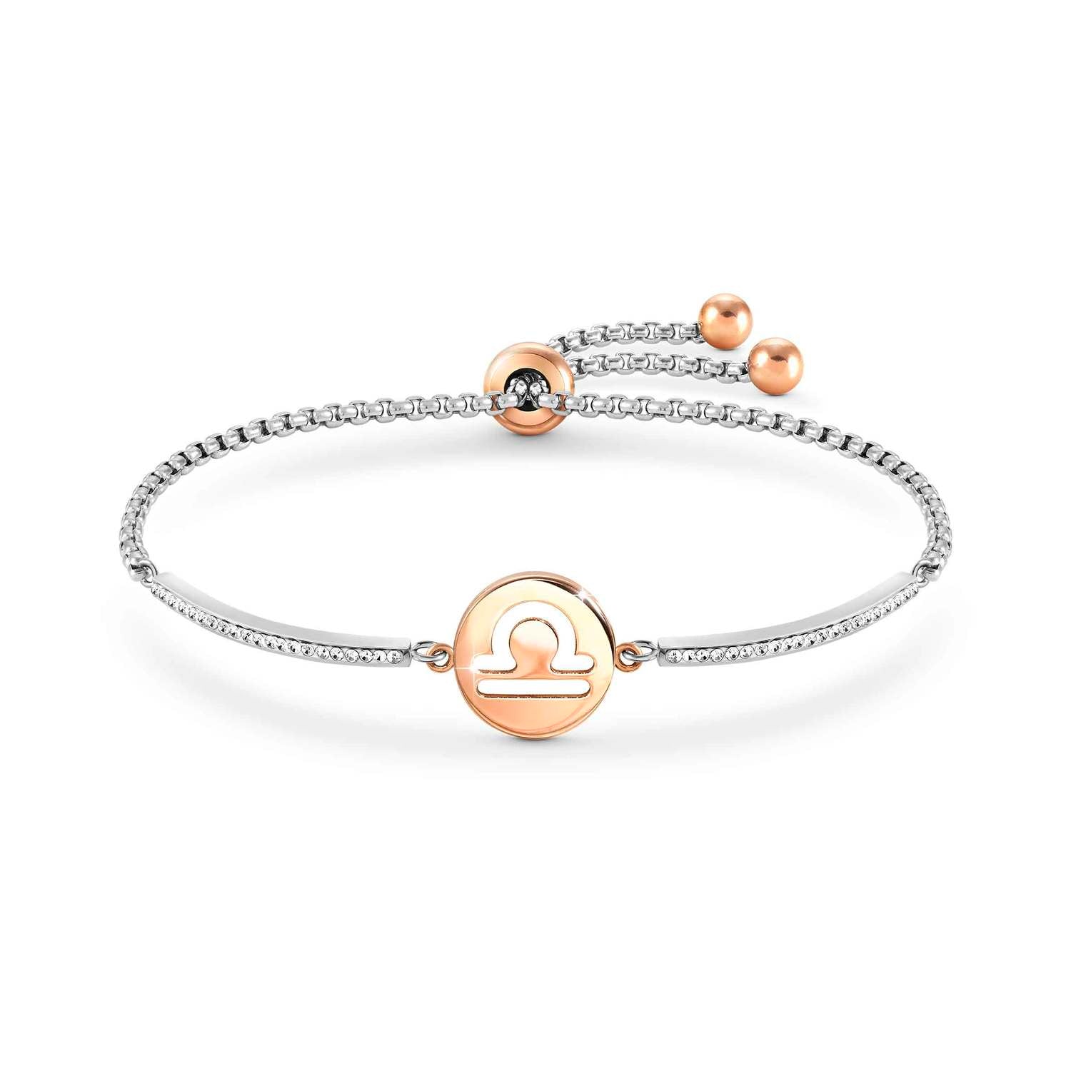 Nomination Milleluci Rose Gold & CZ Zodiac Bracelet Libra
