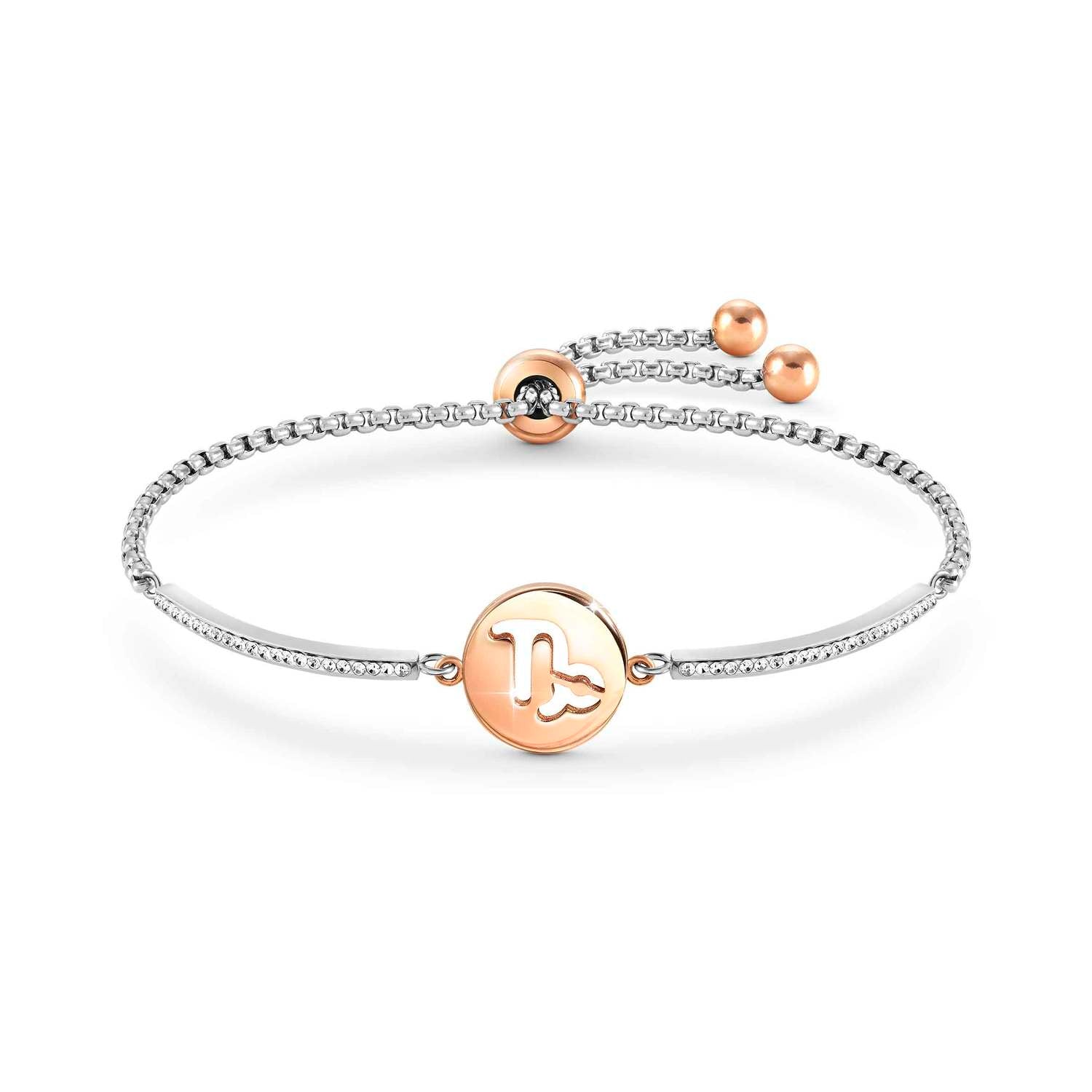 Nomination Milleluci Rose Gold & CZ Zodiac Bracelet Capricorn