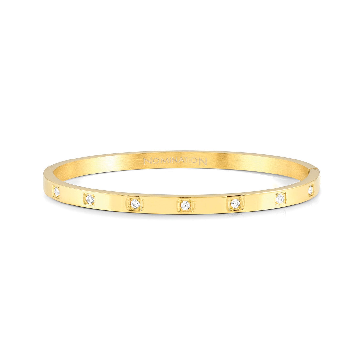 Nomination Pretty Bangles Gold with Square CZ