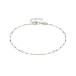 Nomination Anklets Collection Silver, Round CZ