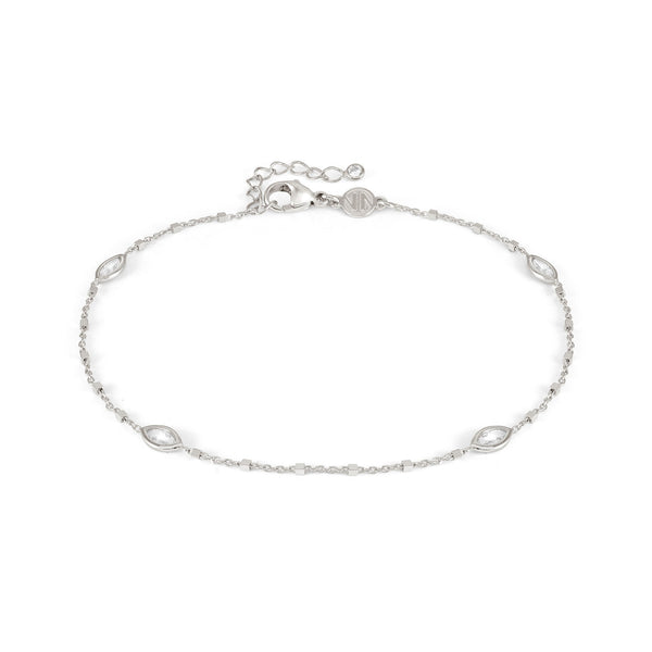 Nomination Anklets Collection Silver, Navette CZ