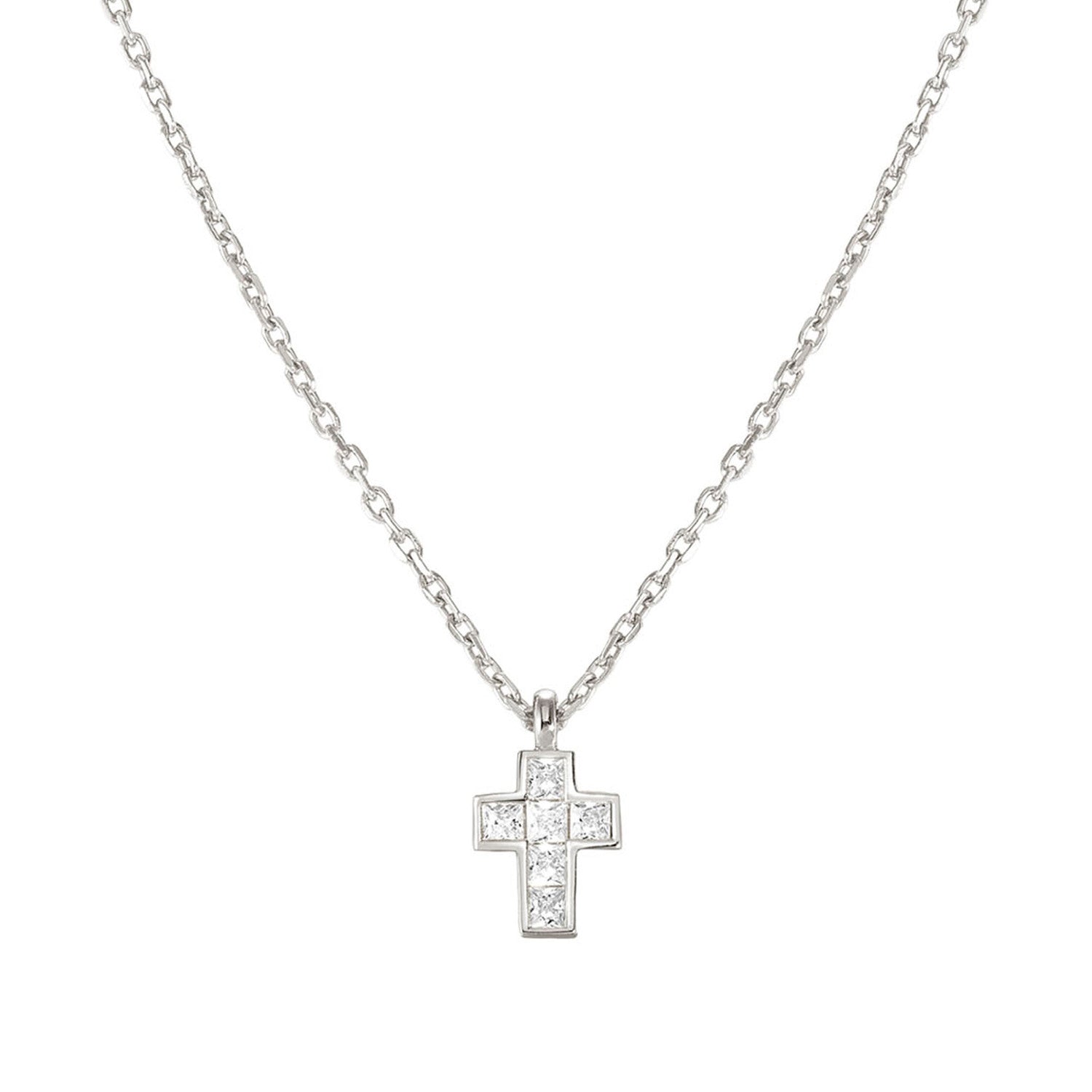 Nomination Carismatica Small Cross Necklace in Silver with White CZNomination Carismatica Small Cross Necklace in Silver with White CZ