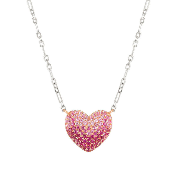 Nomination Crysalis Heart Necklace Silver with Cubic Zirconia