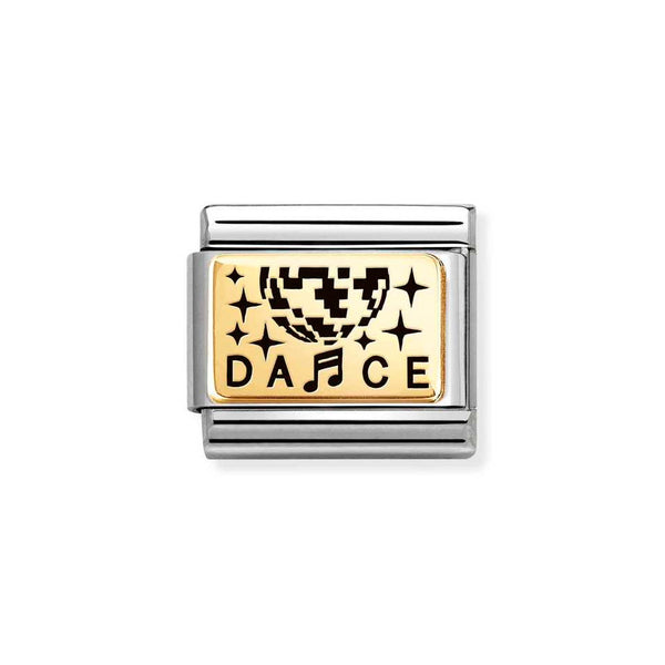 Nomination Classic Link World of Dance Charm in Gold