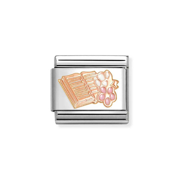 Nomination Classic Link Book Charm in Rose Gold