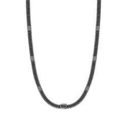 Nomination B-Yond Hyper Edition Black Steel Necklace with CZ