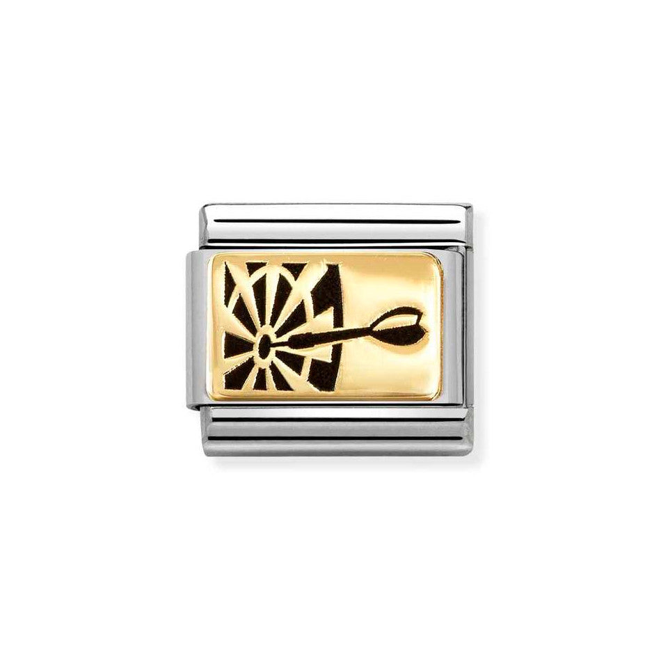 Nomination Classic Link Darts Charm in Gold