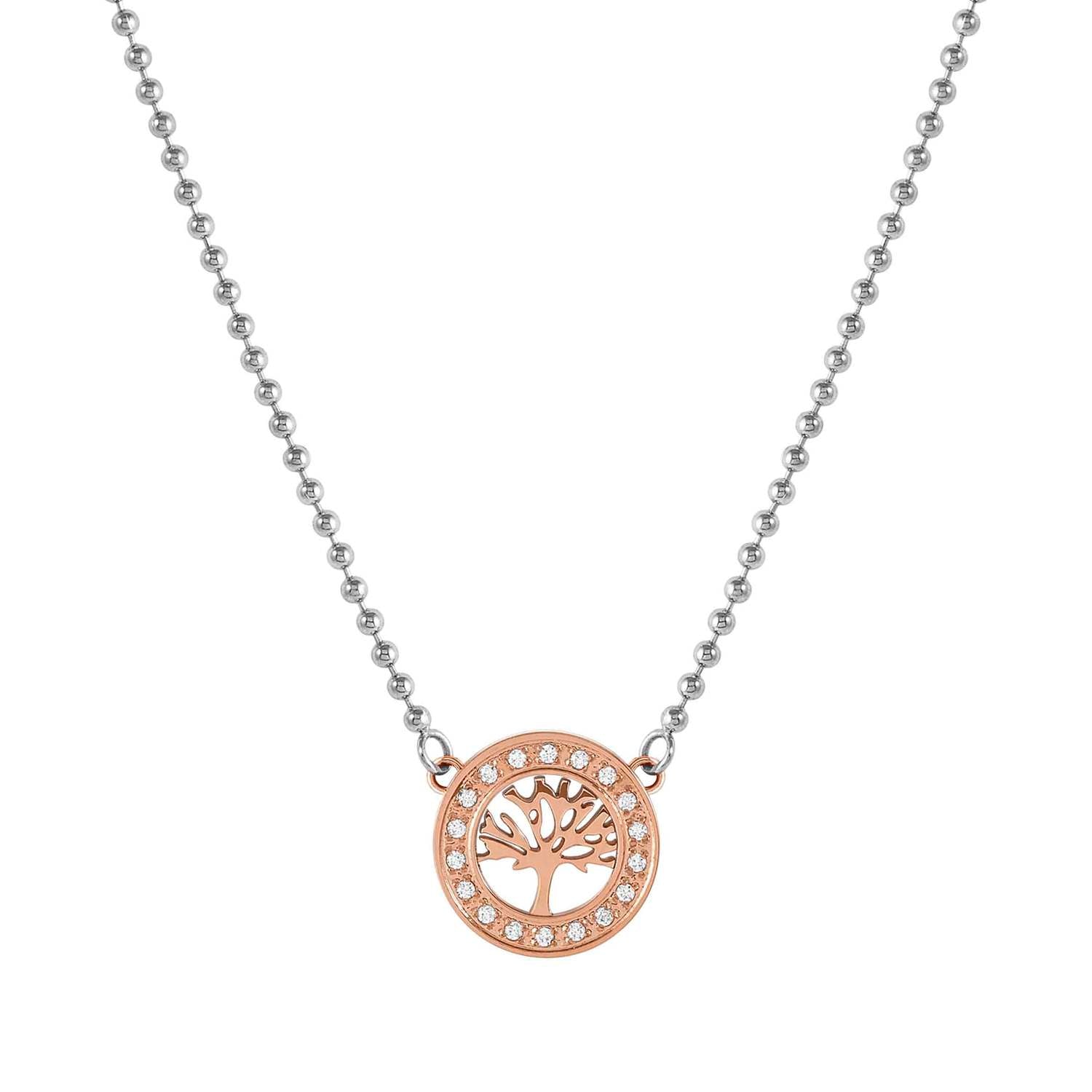 Nomination Soffio D'Amore Tree of Life Necklace with CZ