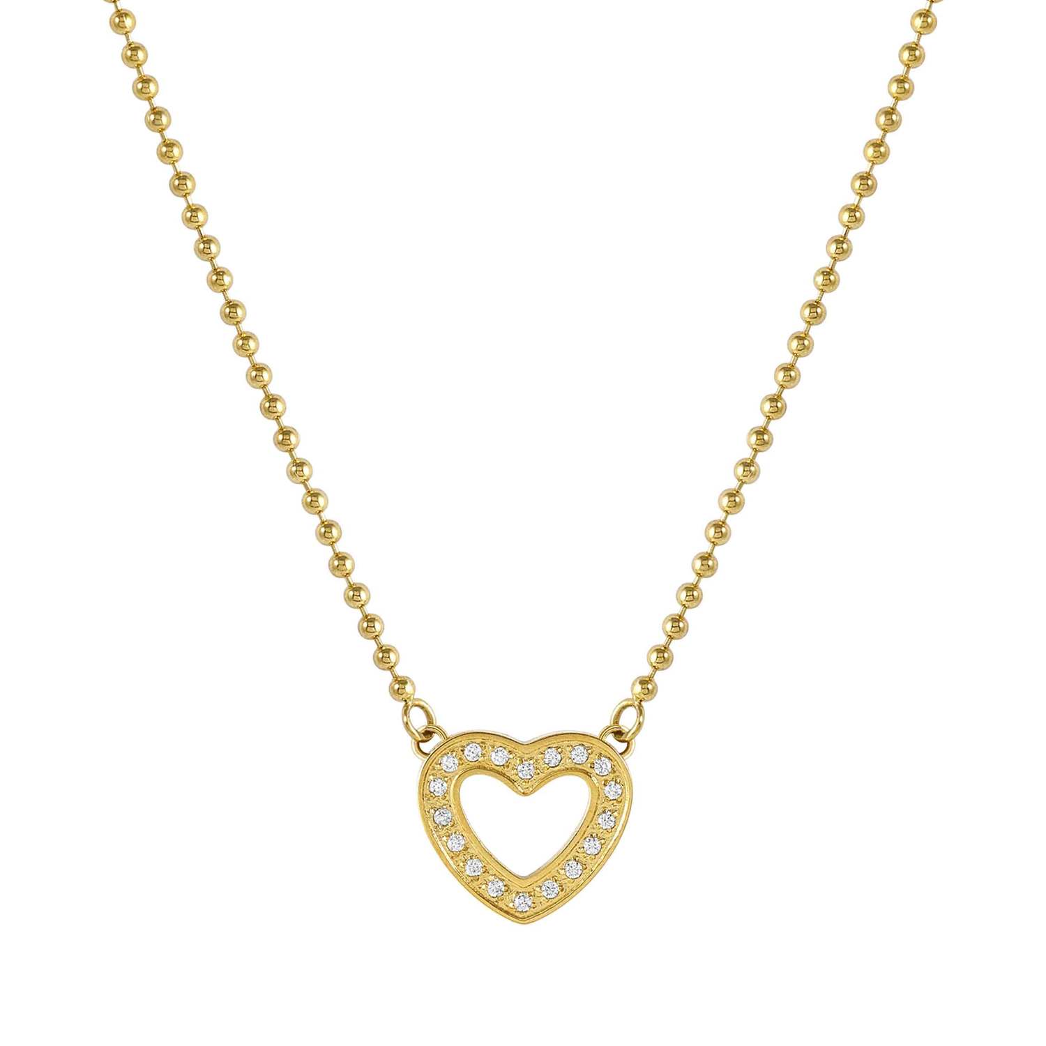 Nomination Soffio D'Amore Heart Necklace with CZ
