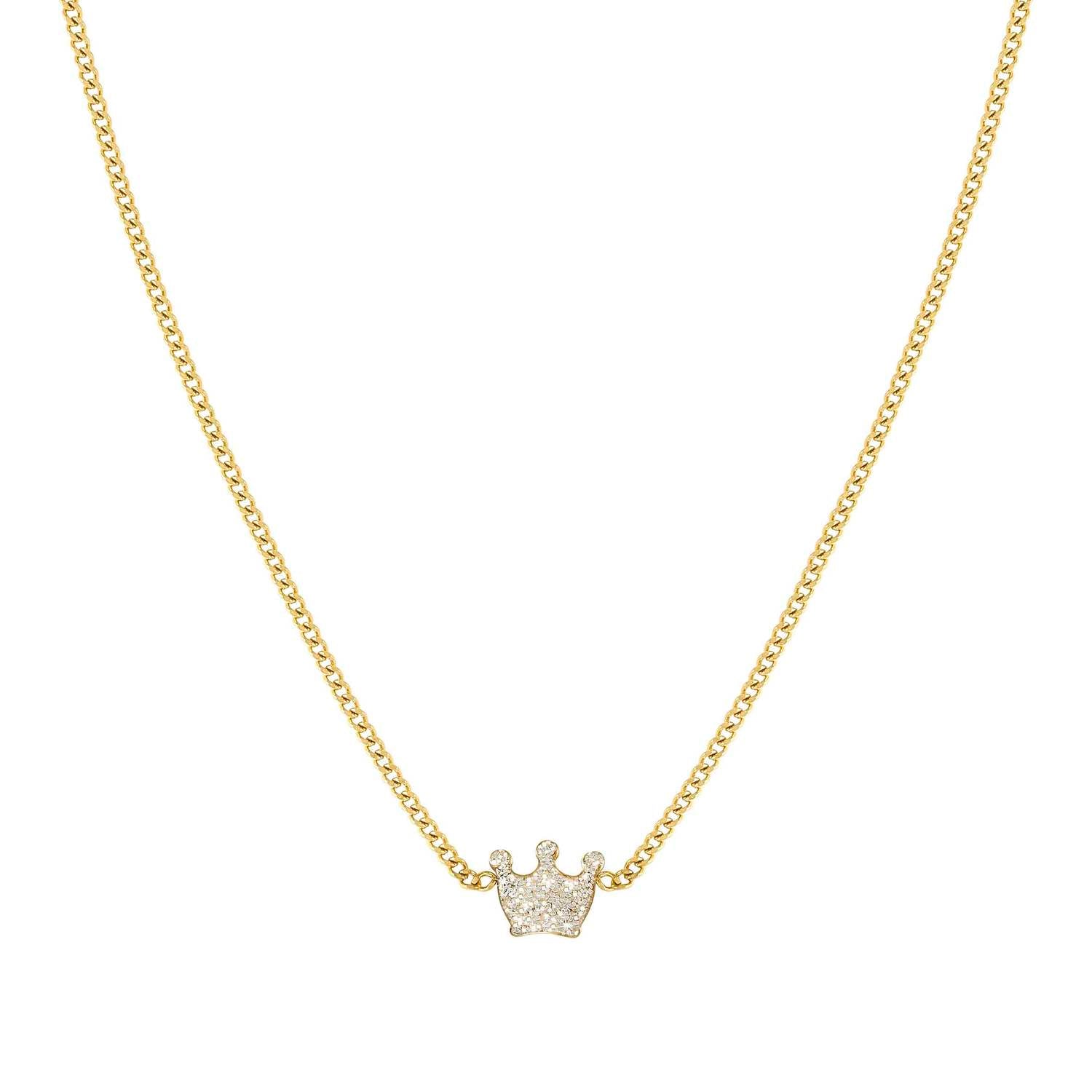 Nomination Fairy Icons Crown Necklace gold