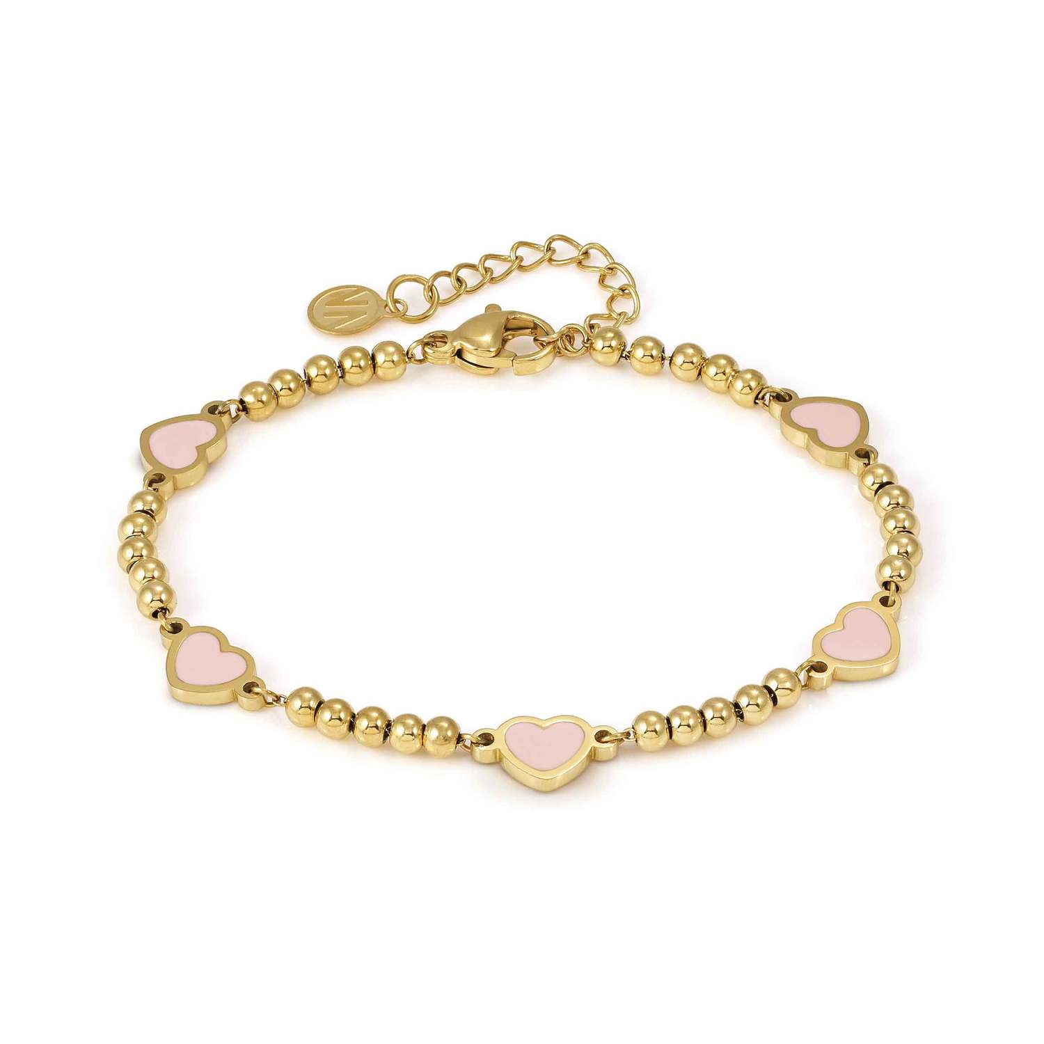 Nomination Emosfere Stainless Steel Hearts Bracelet Gold Finish