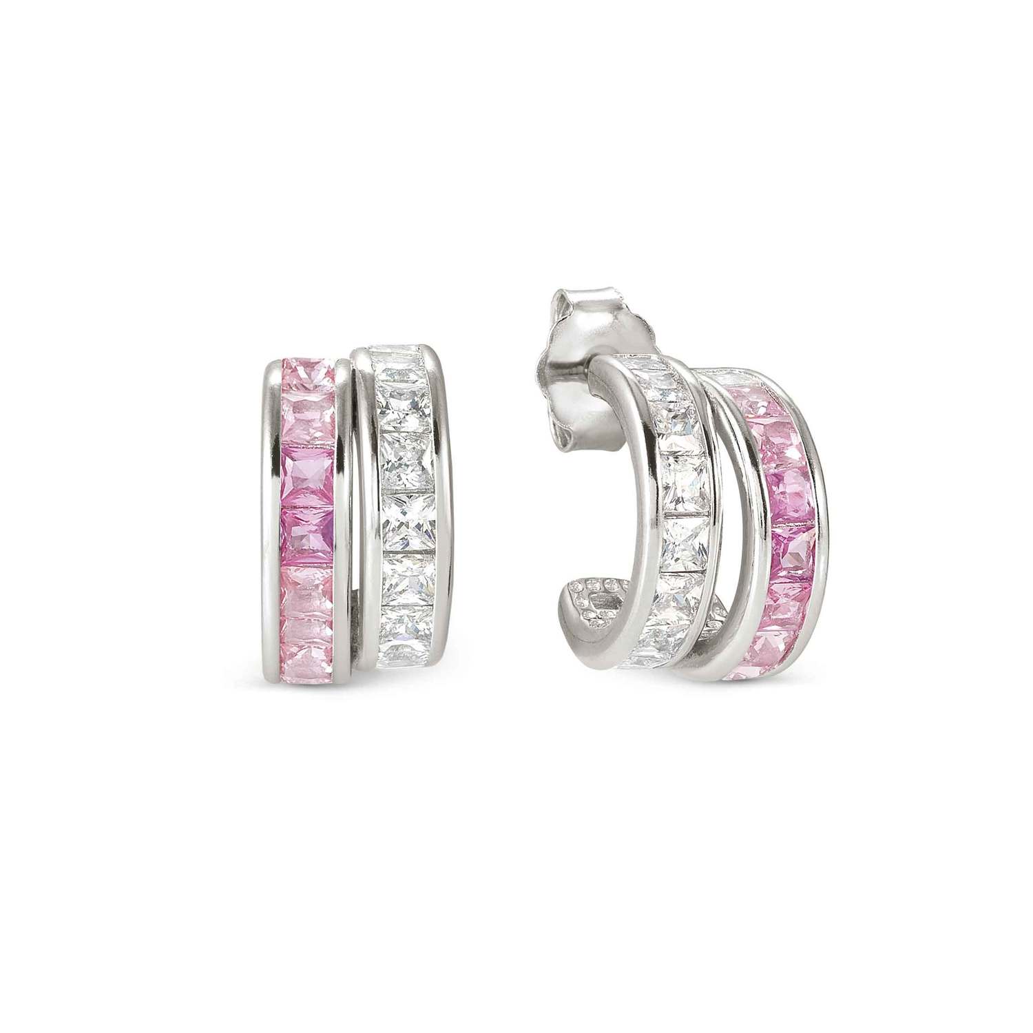 Nomination Daytonight Earrings with pink CZ