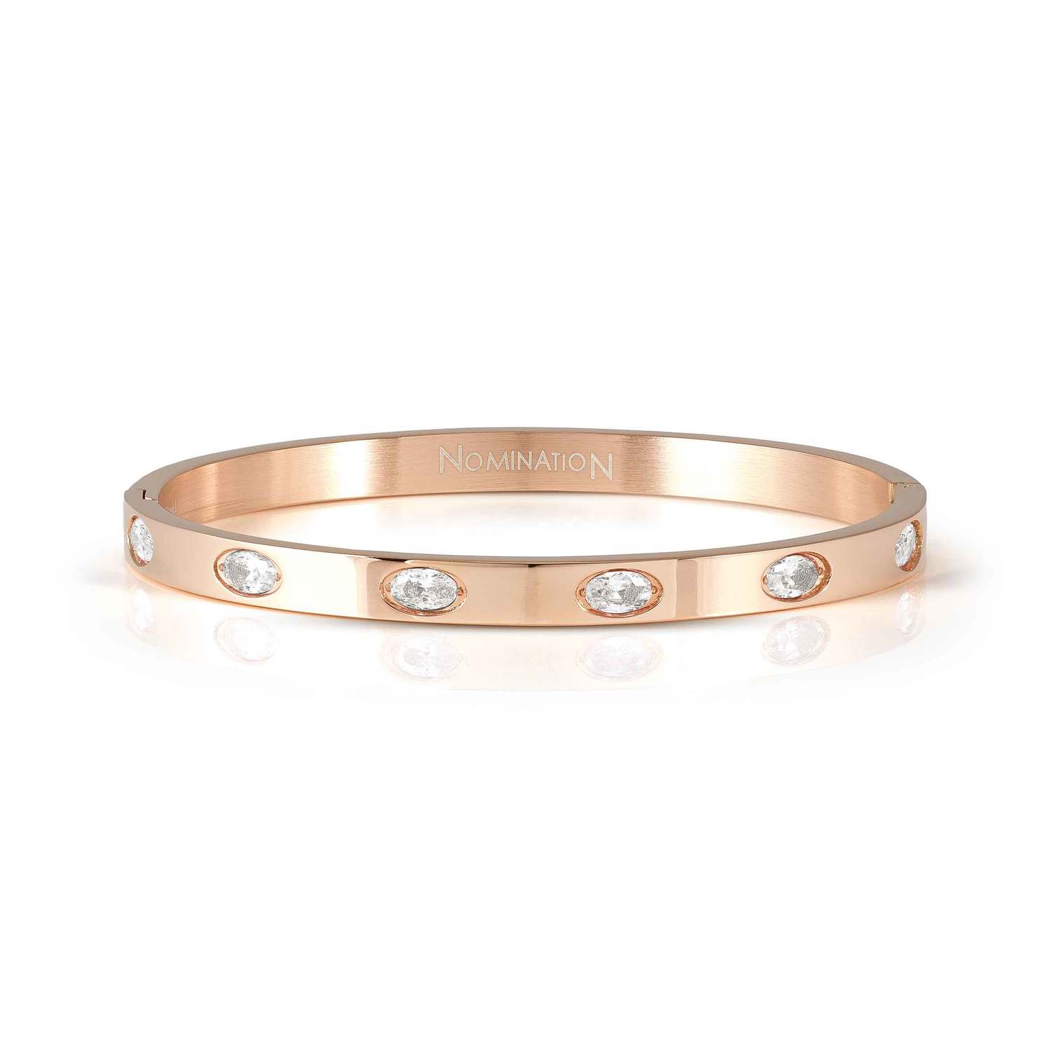 Nomination Pretty Bangles Rose Gold PVD with Coloured Stones